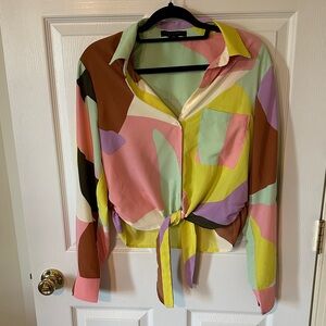 Colorful Abstract Women's Top